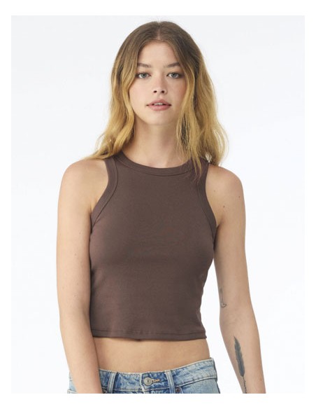 BEL-1019-Womens Micro Rib Racer Tank 2